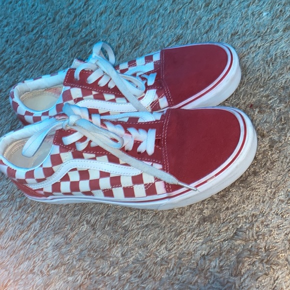 Red Old Skool Vans - Picture 4 of 4